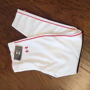 Under Armour white/red baseball pant